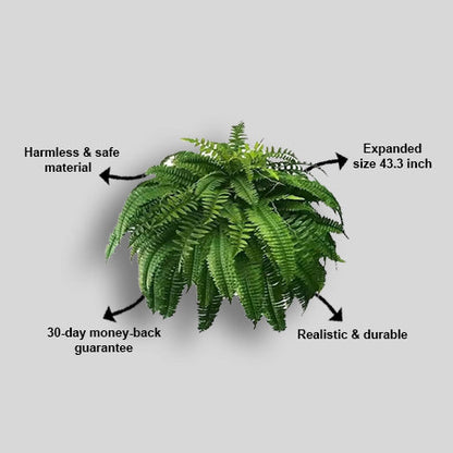 🔥 Mother’s Day Flash Sale 🌱 UV Resistant Ferns Artificial Plants Large for Planters, Office & Home Decor, Outdoor & Indoor