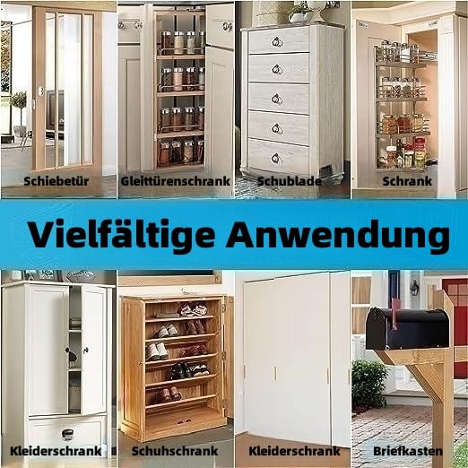 InvisiLock™ | Ultradünne Unsichtbare Schranktürmagnete (4er-Satz)