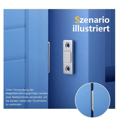 InvisiLock™ | Ultradünne Unsichtbare Schranktürmagnete (4er-Satz)