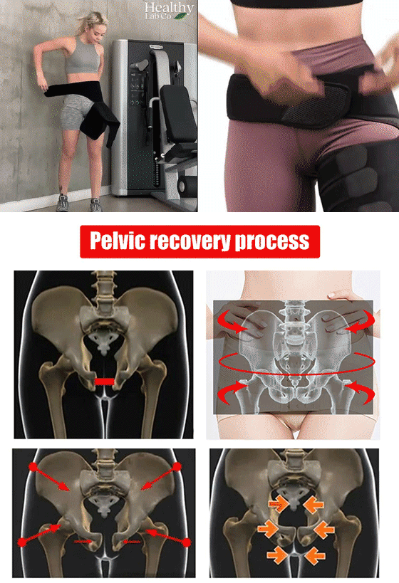 Medical lumbar and hip correction belt