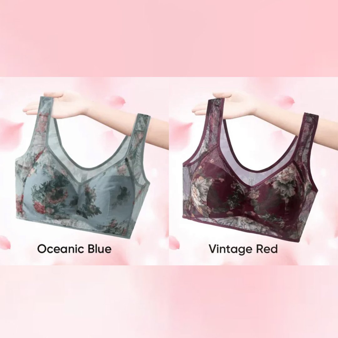 🎁 Super gather bra | Ice Silk Lace Cooling Comfort Bra