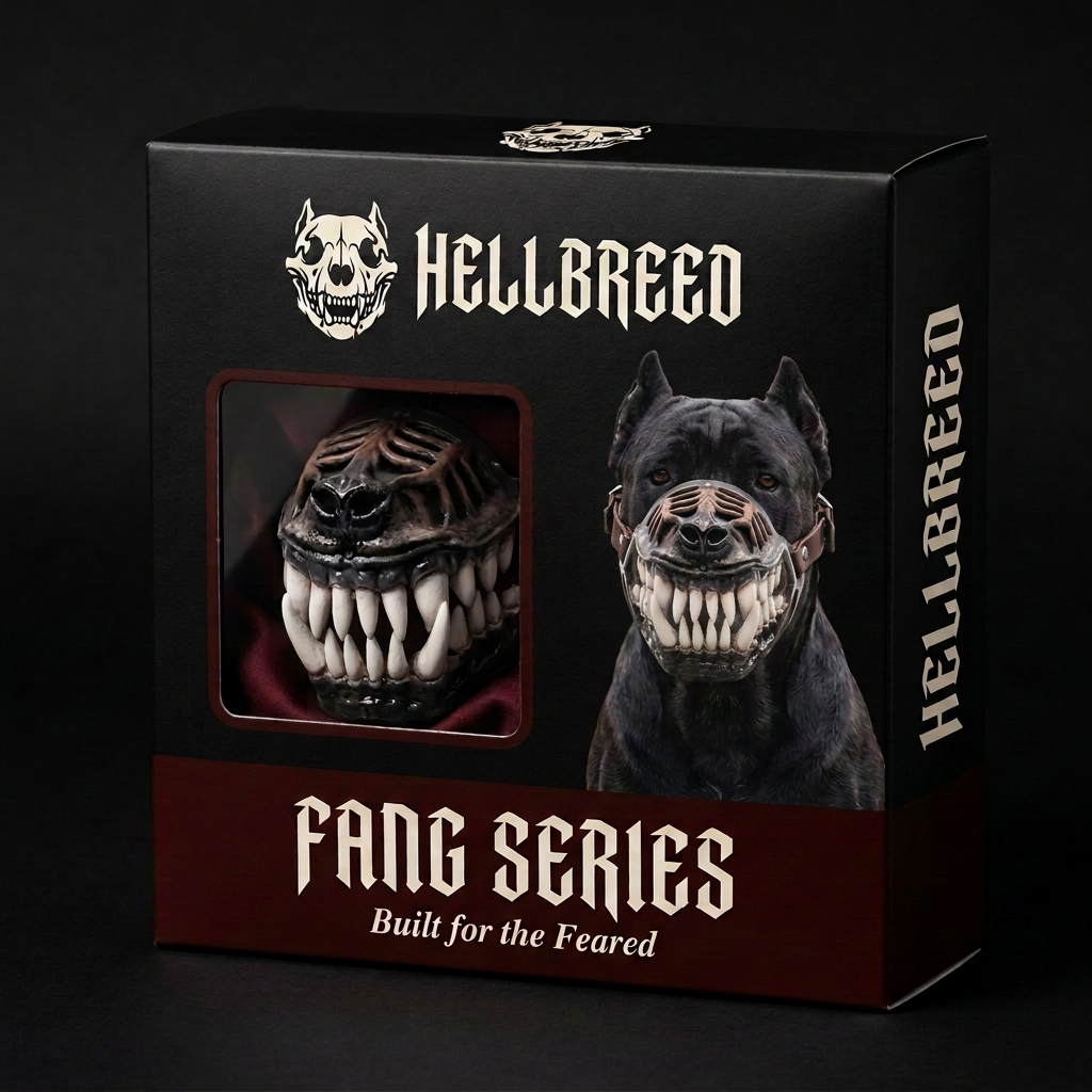 😈 Hellbreed Fang Dog Muzzle | Terrifying Look For Large Dogs 🐕
