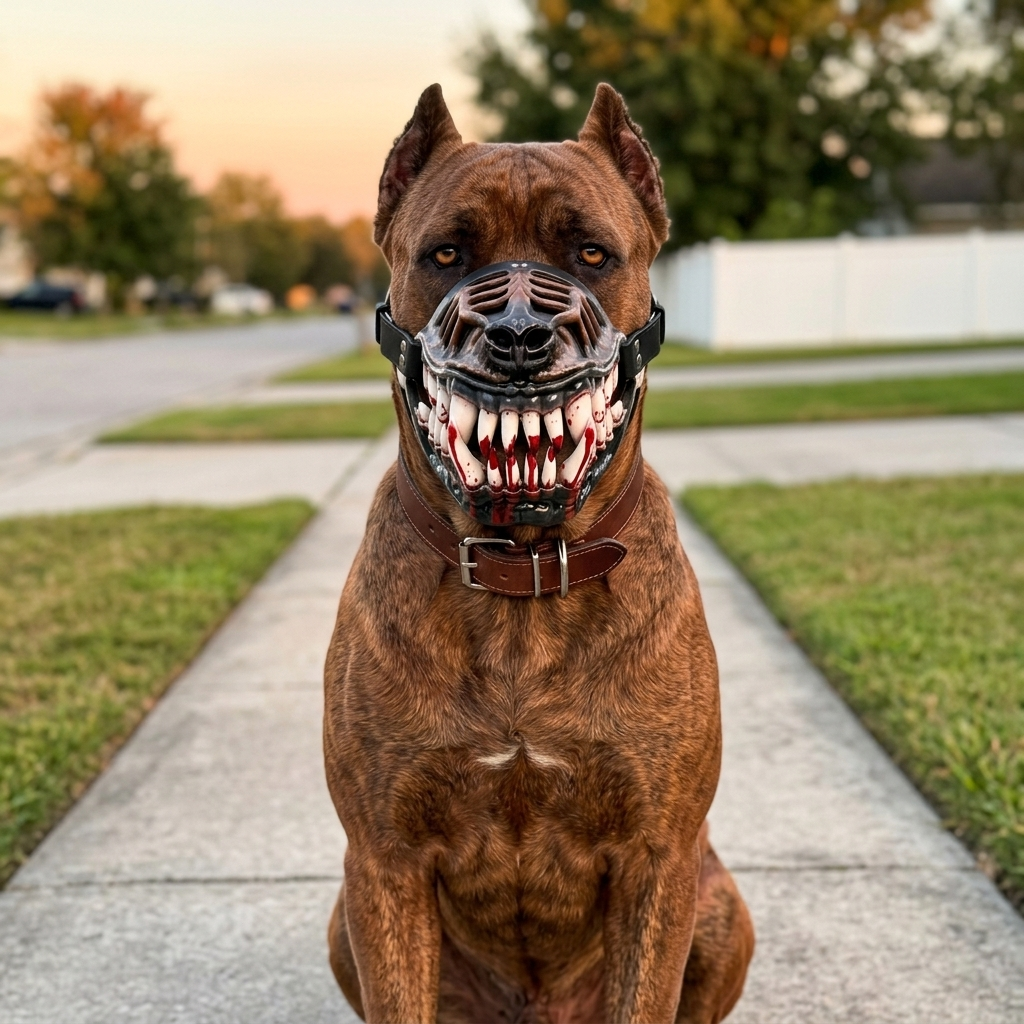 😈 Hellbreed Fang Dog Muzzle | Terrifying Look For Large Dogs 🐕