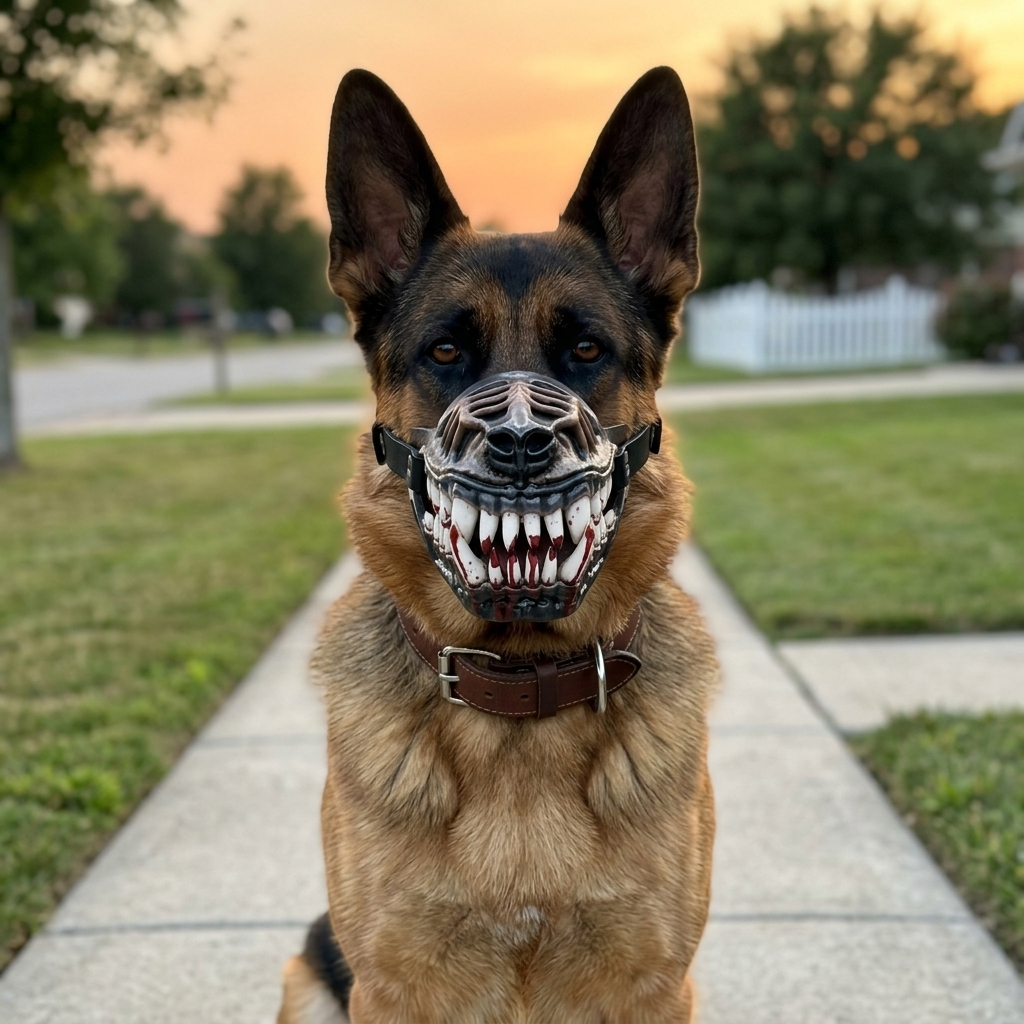 😈 Hellbreed Fang Dog Muzzle | Terrifying Look For Large Dogs 🐕