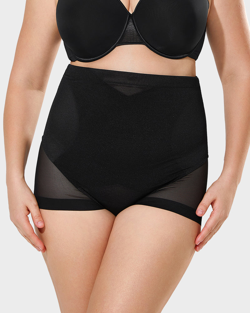 High Waist Mesh Tummy Control Butt Lifting Shaping Panty