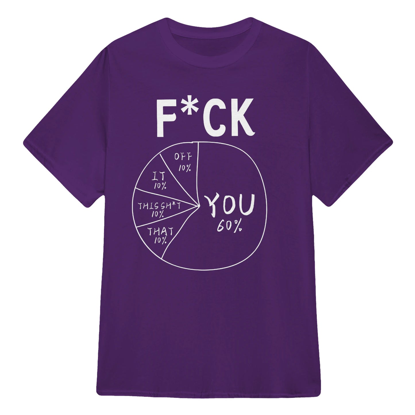 🔥Hot Sale Funny Meme Pie Chart Sarcastic T-Shirt, Comfort Soft Cotton Streetwear Graphic Tee Multiple Colors