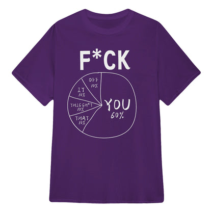 🔥Hot Sale Funny Meme Pie Chart Sarcastic T-Shirt, Comfort Soft Cotton Streetwear Graphic Tee Multiple Colors