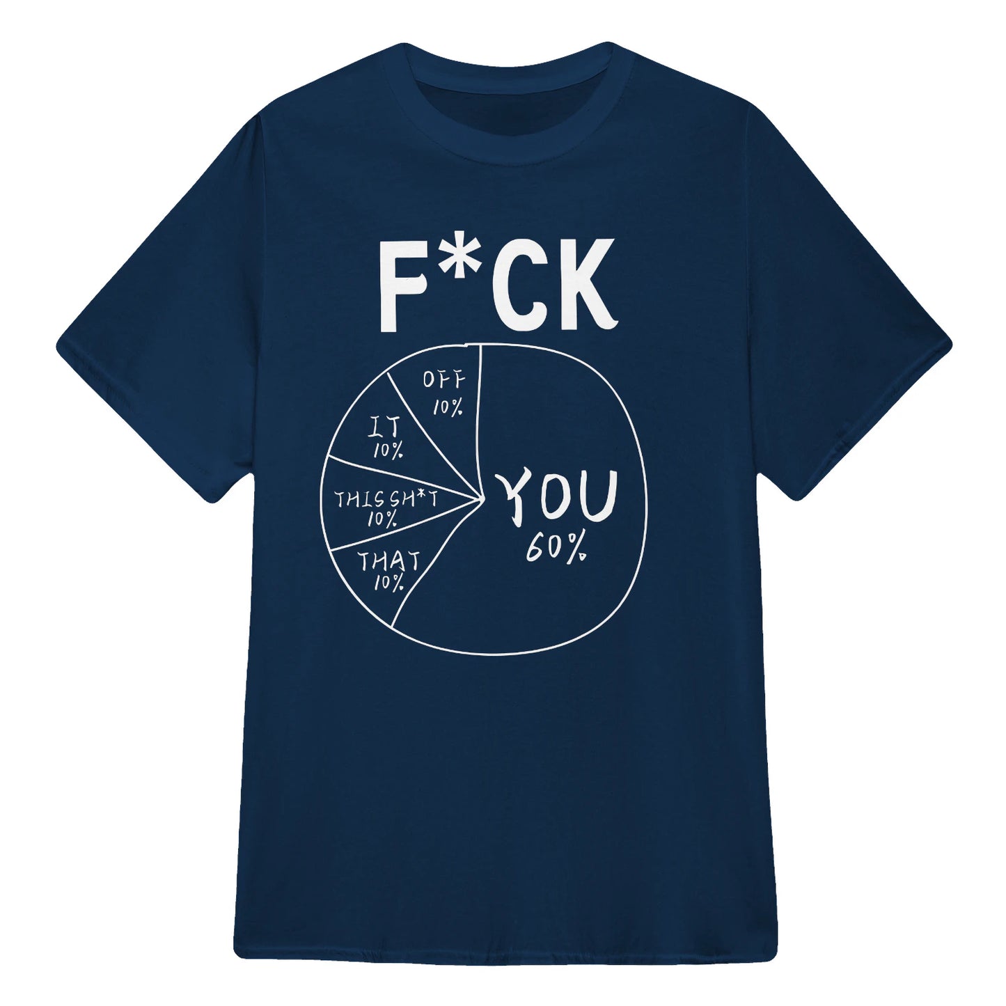 🔥Hot Sale Funny Meme Pie Chart Sarcastic T-Shirt, Comfort Soft Cotton Streetwear Graphic Tee Multiple Colors