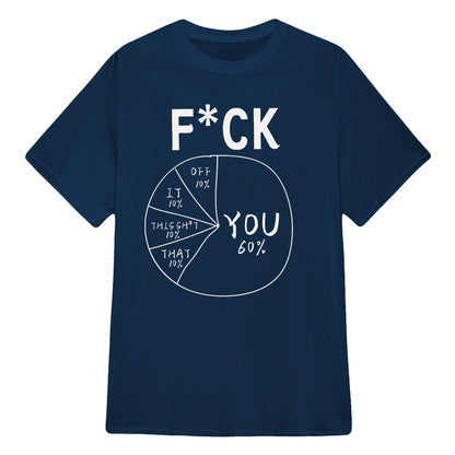 🔥Hot Sale Funny Meme Pie Chart Sarcastic T-Shirt, Comfort Soft Cotton Streetwear Graphic Tee Multiple Colors