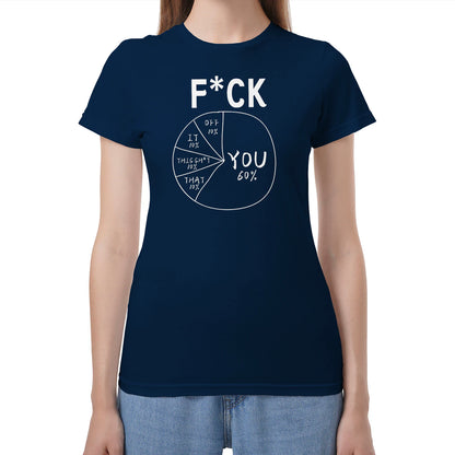 🔥Hot Sale Funny Meme Pie Chart Sarcastic T-Shirt, Comfort Soft Cotton Streetwear Graphic Tee Multiple Colors