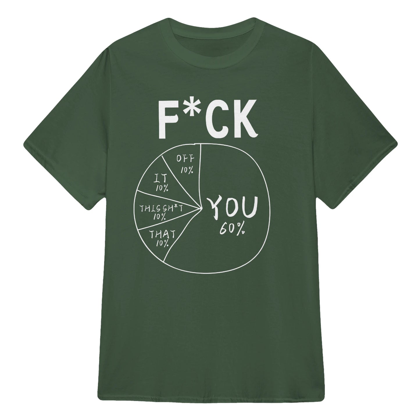 🔥Hot Sale Funny Meme Pie Chart Sarcastic T-Shirt, Comfort Soft Cotton Streetwear Graphic Tee Multiple Colors