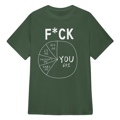 🔥Hot Sale Funny Meme Pie Chart Sarcastic T-Shirt, Comfort Soft Cotton Streetwear Graphic Tee Multiple Colors