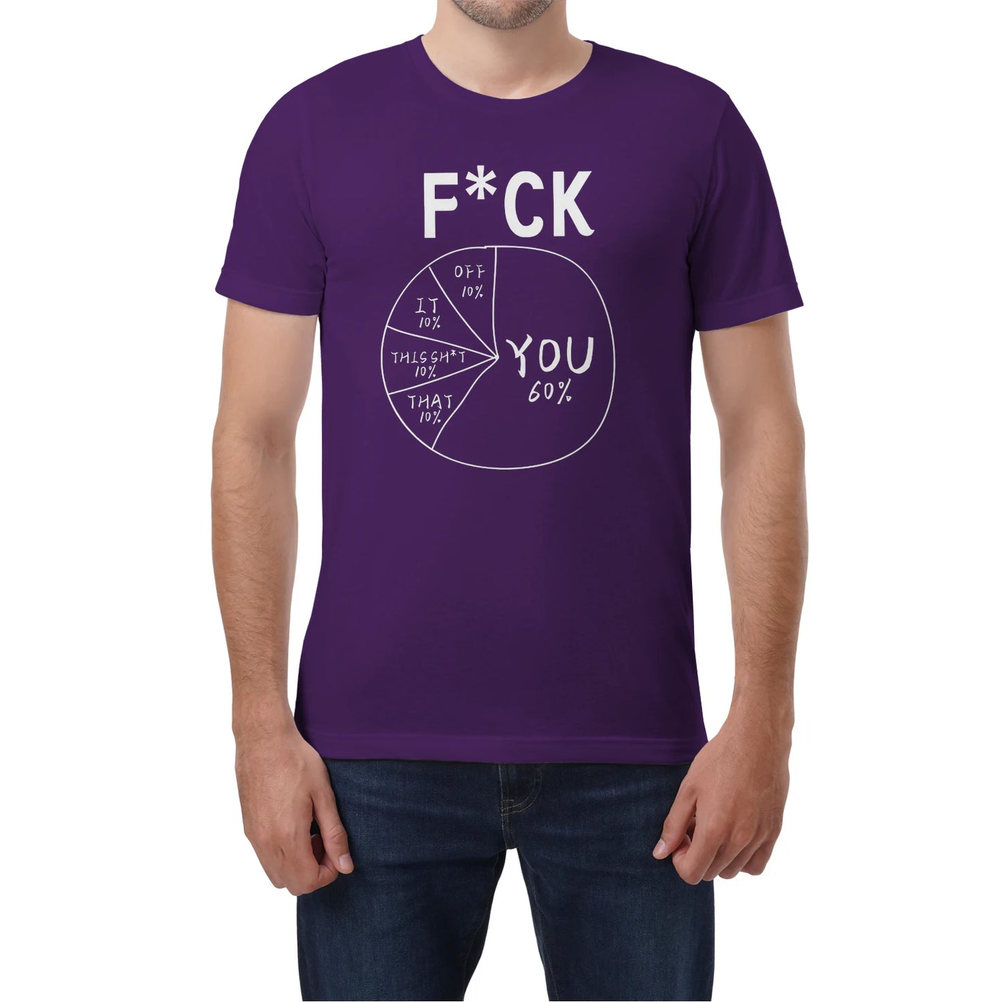 🔥Hot Sale Funny Meme Pie Chart Sarcastic T-Shirt, Comfort Soft Cotton Streetwear Graphic Tee Multiple Colors