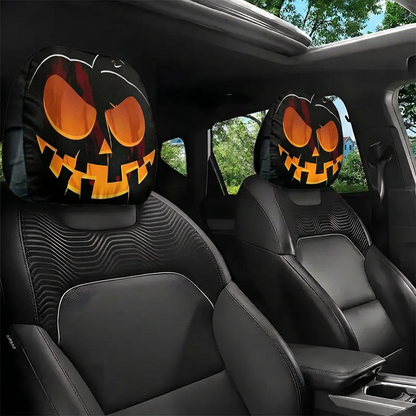 🔥Buy 1 Get 1 Free🔥 Gothic Phantom Skull Car Headrest Covers, Horror Car Accessories