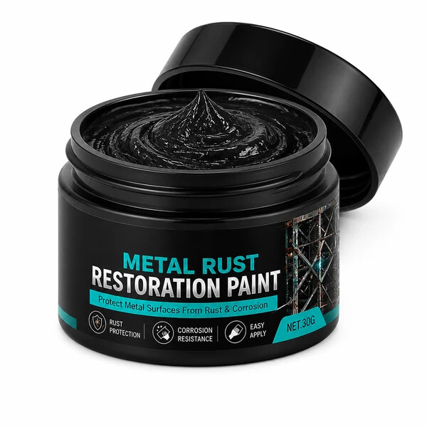 ✨🥳2026 HOT SALE🥳💞50K+ SOLD!🔧🏠 Metal Rust Protection Black Repair Paste – Restores rusty gates, railings & tools. Forms protective coating – no need to replace! 🛡️✨
