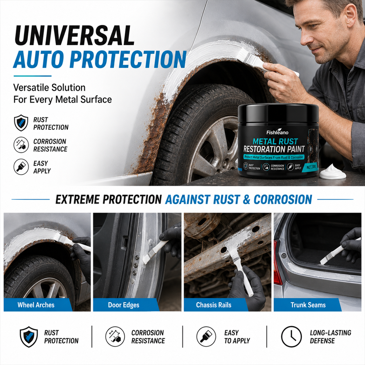✨🥳2026 HOT SALE🥳💞50K+ SOLD!🔧🏠 Metal Rust Protection Black Repair Paste – Restores rusty gates, railings & tools. Forms protective coating – no need to replace! 🛡️✨