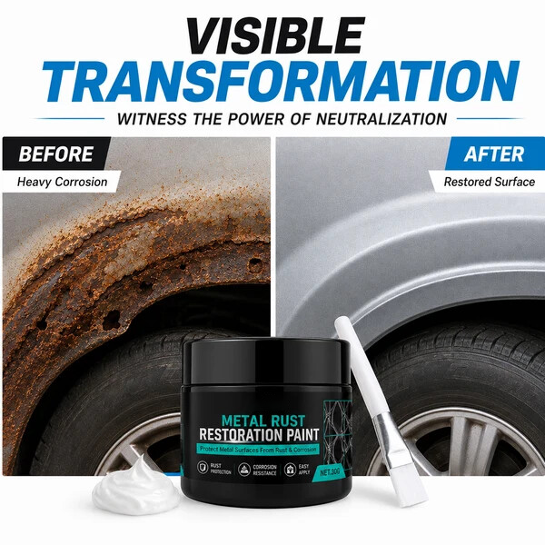 ✨🥳2026 HOT SALE🥳💞50K+ SOLD!🔧🏠 Metal Rust Protection Black Repair Paste – Restores rusty gates, railings & tools. Forms protective coating – no need to replace! 🛡️✨