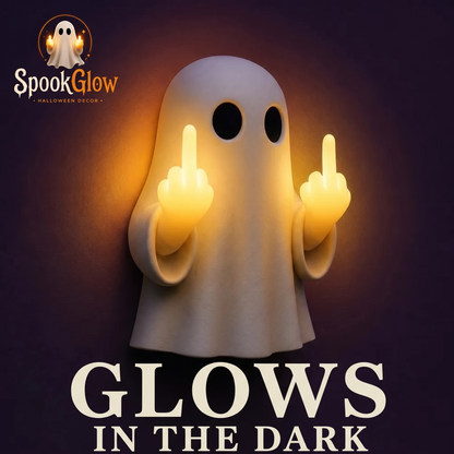 Halloween Ghost Middle Finger Glow Night Light