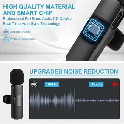 📢 50% off!! ⏰ New wireless lavalier microphone