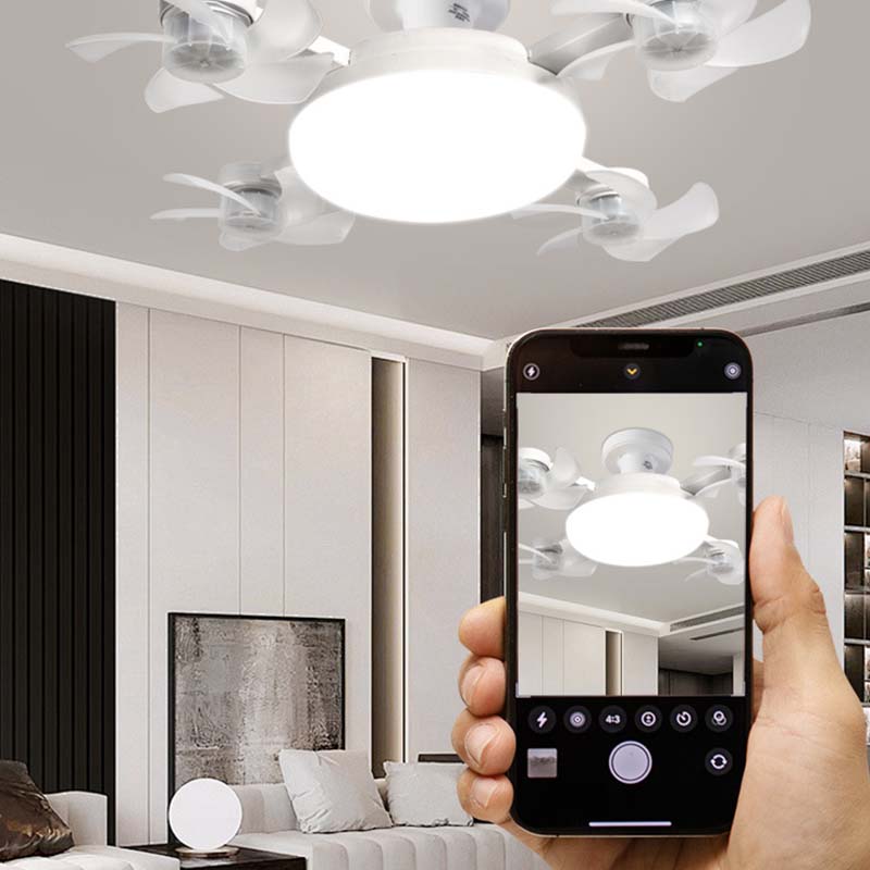 🌀New Socket Ceiling Fan Light – 2‑in‑1 Silent LED Fan with Remote Control, Energy‑Saving Cooling & Lighting Combo for Home Bedroom