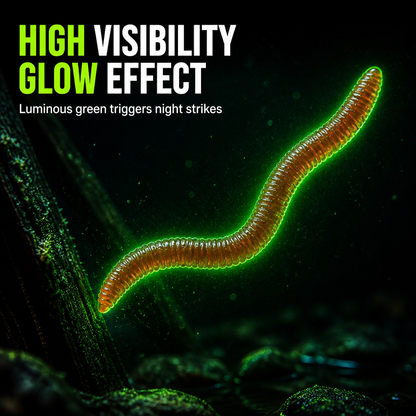 🎣50% OFF! ✨ Simulation Earthworm Soft Fishing Lures – Scented, Lifelike, Durable 🌊