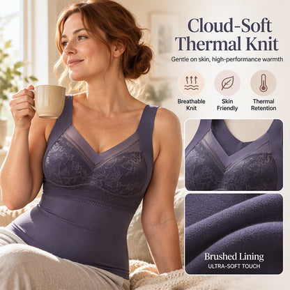 🏆Surprise Price💕🔥Thermal Camisole with Built-In Bra – Slim Fit, Warm & Supportive