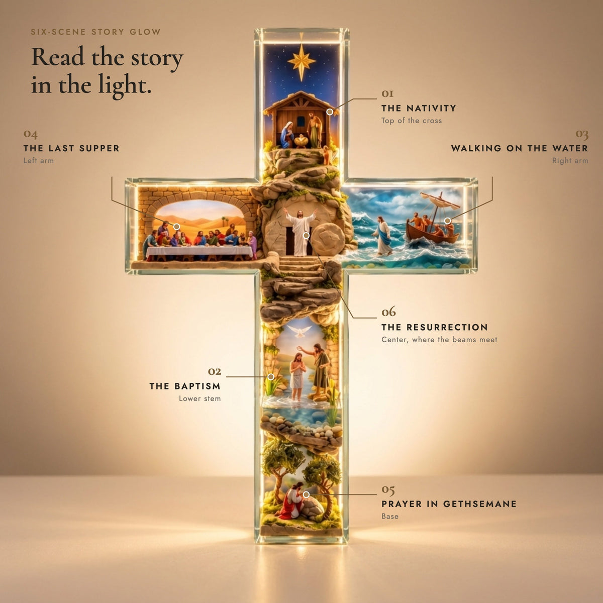 Story of Jesus Light-Up Cross